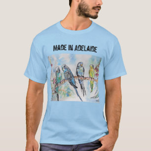Camiseta Ave Budgie Budgerigar Hecha En Adelaide T Shirt