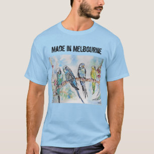 Camiseta Ave Budgie Budgerigar Hecha En Melbourne T Shirt