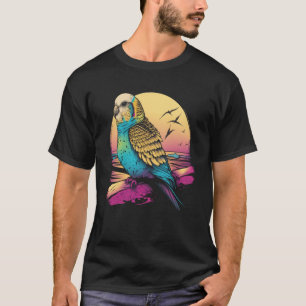 Camiseta Ave Bugarigar Parakeet Budgie Beach