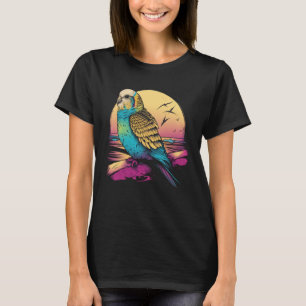 Camiseta Ave Bugarigar Parakeet Budgie Beach