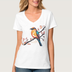 Camiseta Ave-camisas abstractas