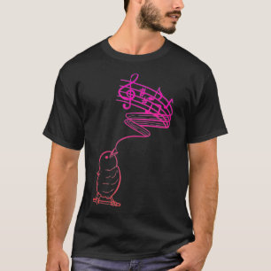 Camiseta Ave cantando a la naturaleza amante o cantante