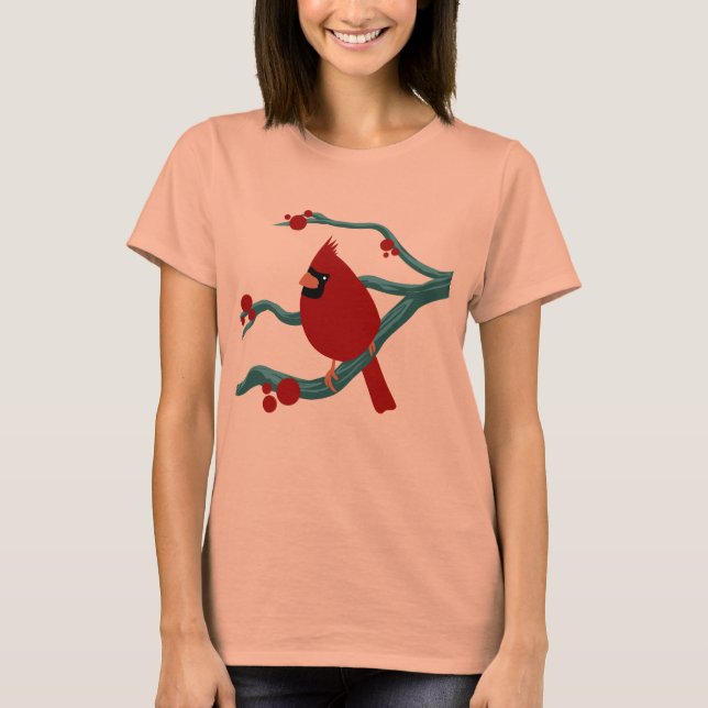 Camiseta ave cardinal (Anverso)