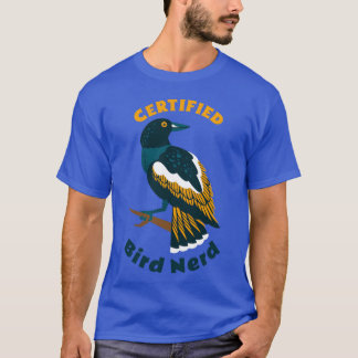 Camiseta Ave certificada Nerd Backyard Birdwatching diverti