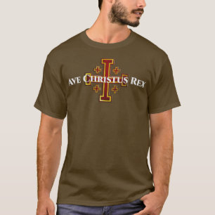 Camiseta Ave Christus Rex White Lettering