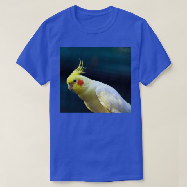 Camiseta Ave Cockatiel (Diseño del anverso)