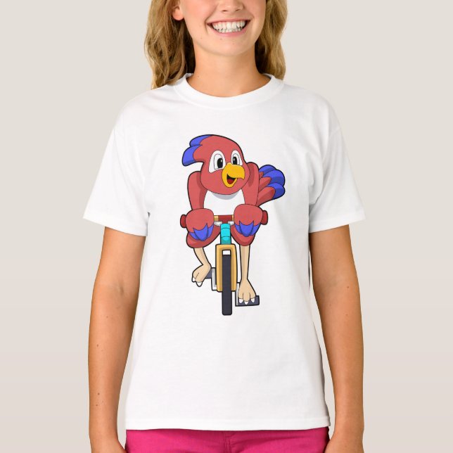 Camiseta Ave con bicicleta (Anverso)