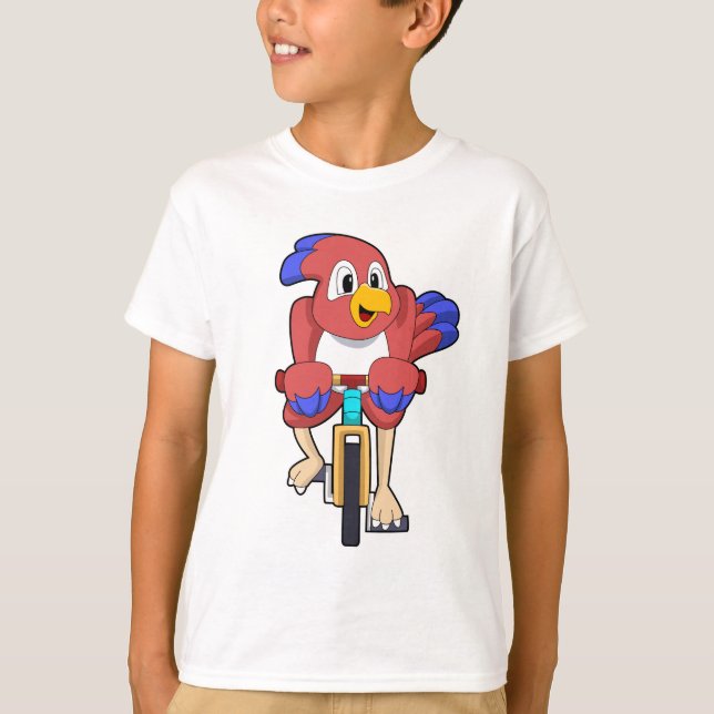 Camiseta Ave con bicicleta (Anverso)