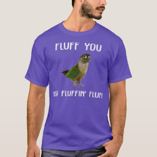 Camiseta Ave confitada de la mejilla verde que constriñe e