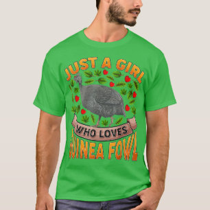 Camiseta Ave De Ave De Ave De Guinea Amante A Un Chica Que 