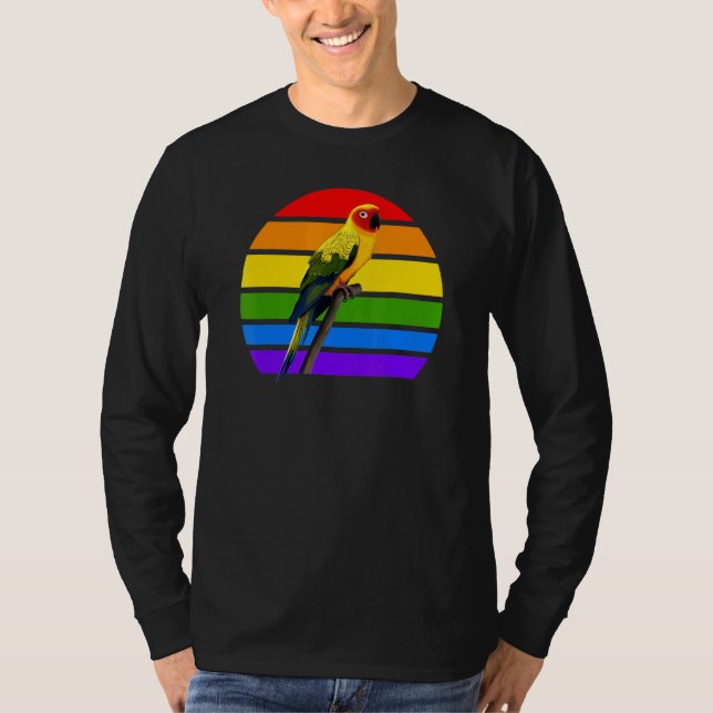 Camiseta Ave de Aves Aves Aves Aves de Sun Conure (Anverso)
