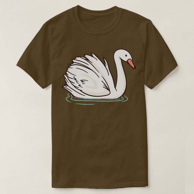Camiseta Ave de cisne (Diseño del anverso)