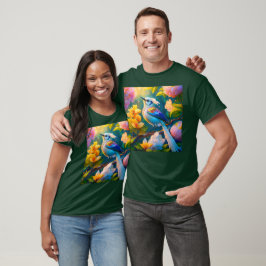 Camiseta Ave de Fantasía Ala de Arcoíris