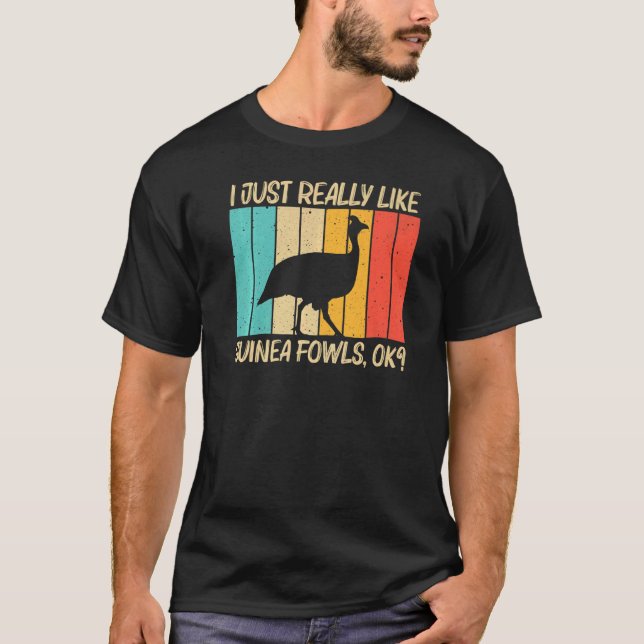 Camiseta Ave De Guinea Para Hombres Mujeres Guinea Hen Aves (Anverso)