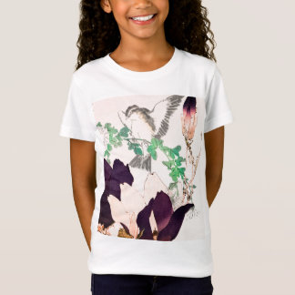 CAMISETA AVE DE IMPRESIÓN DE WOODBLOCK JAPONÉS