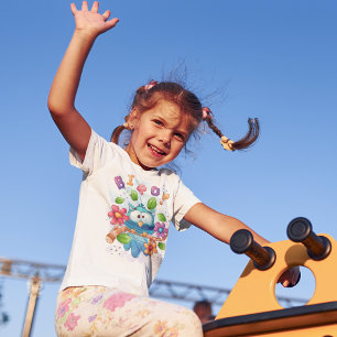 Camiseta Ave De Lechuza Con Flores