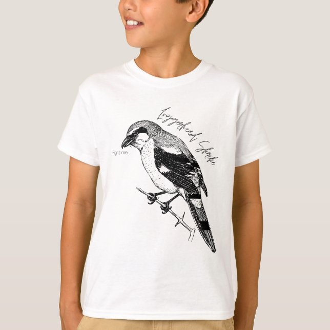 Camiseta Ave de Loggerhead Shrike (Anverso)