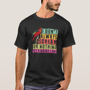 Camiseta ave de loro cita a papá mamá 3