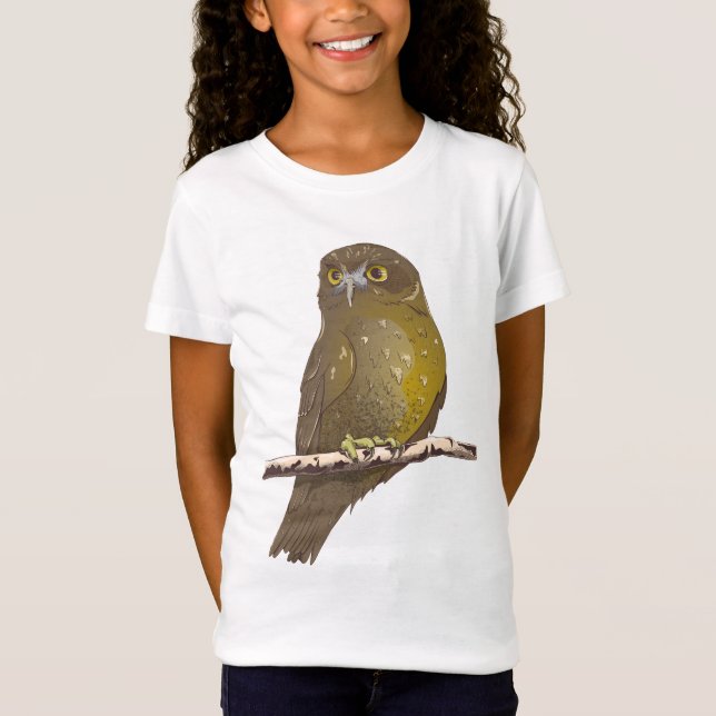 Camiseta Ave de Morepork RURU NZ (Anverso)