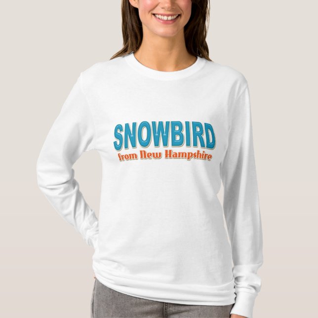 Camiseta Ave de nieve de Nuevo Hampshire (Anverso)