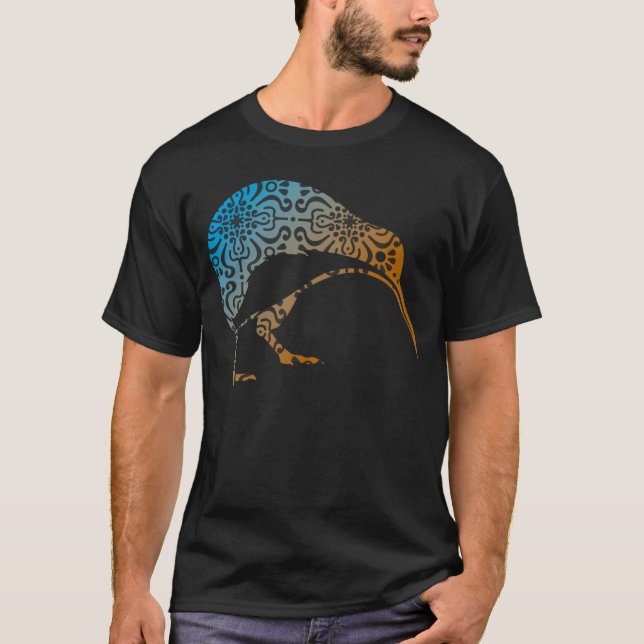 Camiseta Ave de Nueva Zelanda de los aborígenes maoríes de  (Anverso)