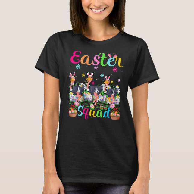 Camiseta Ave de Ostrich Bungalow Ear Easter Squad Ostrich F (Anverso)
