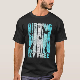 Camiseta Ave de pájaro en la pintura libre de mosca