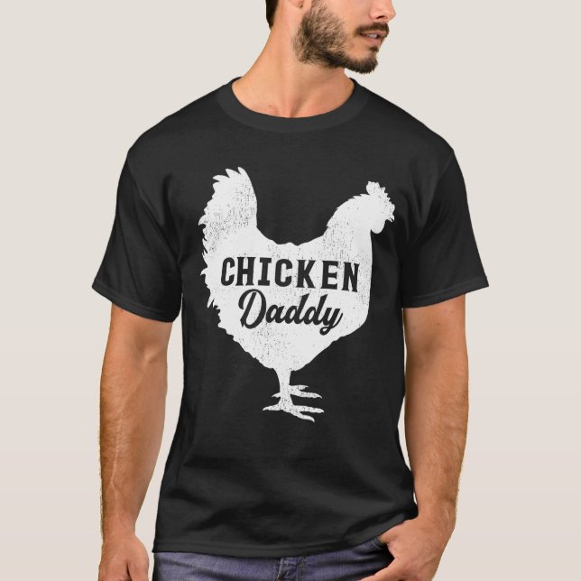 Camiseta Ave de pollo a la gallina mejor padre de padre (Anverso)