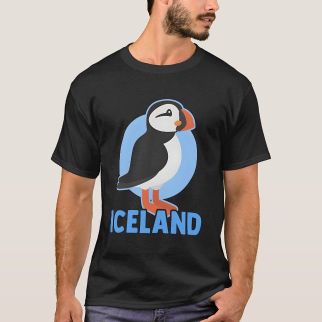 Camiseta Ave de Puffin Graciosa Insulina Hombres Lover Anim (Anverso)