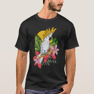 Camiseta Ave de repollo de loro animal Birder Cockat tropic