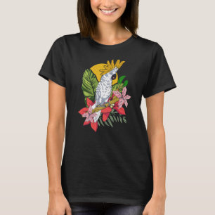 Camiseta Ave de repollo de loro animal Birder Cockat tropic