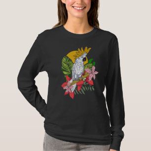 Camiseta Ave de repollo de loro animal Birder Cockat tropic