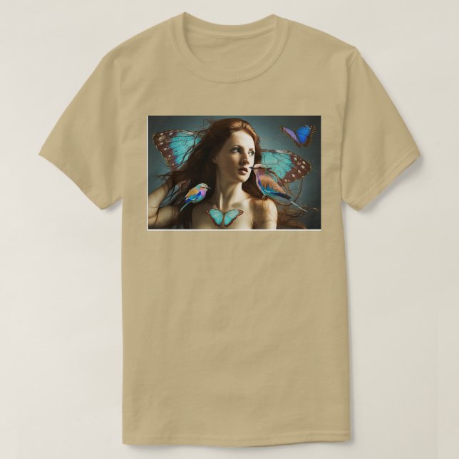 Camiseta Ave de una pluma (Diseño del anverso)