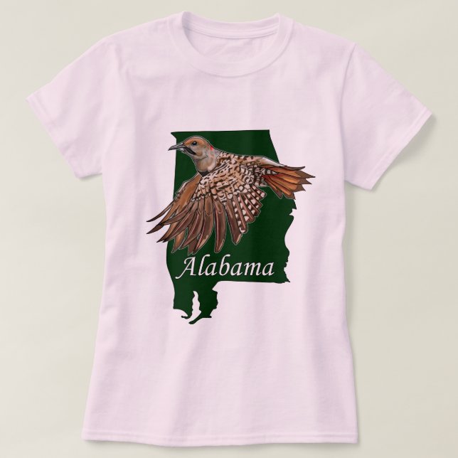 Camiseta Ave del estado de Alabama (Diseño del anverso)