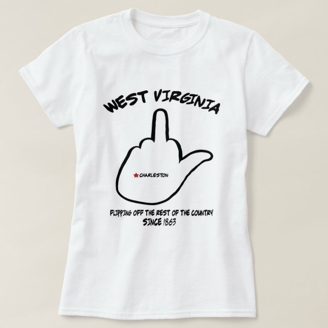 Camiseta Ave del estado de Virginia Occidental (Diseño del anverso)