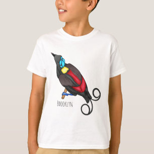 Camiseta ave del paraíso de Wilson caricatura 