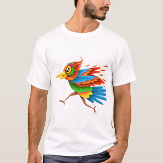 Camiseta .Ave divertida