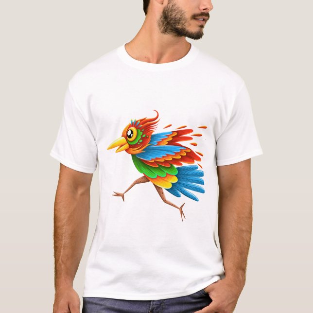 Camiseta .Ave divertida (Anverso)