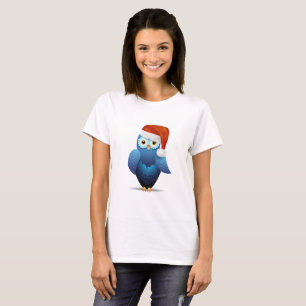 Camiseta Ave dulce con el gorra de Santa