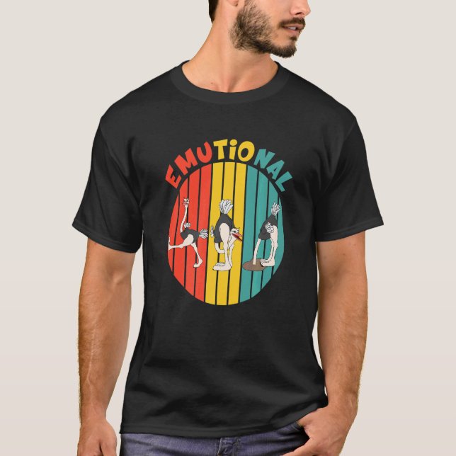 Camiseta Ave Emú Creativa Emocional (Anverso)