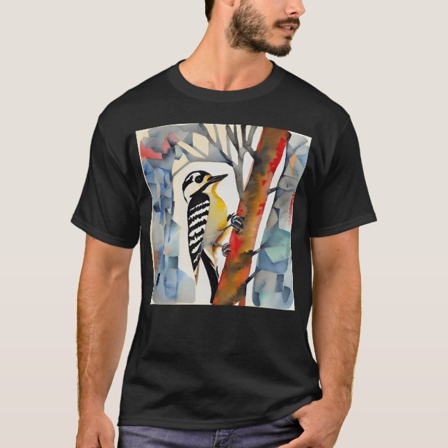 Camiseta Ave en una cosecha de árboles (Anverso)