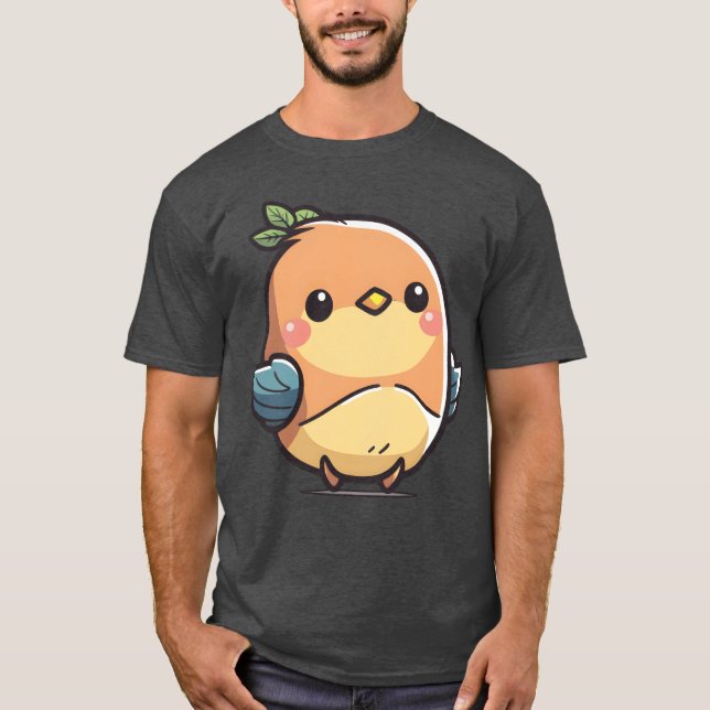 Camiseta Ave encantadora a dulce y elegante cosecha (Anverso)