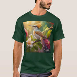 Camiseta Ave Fantasy de Honeyeater con cresta dorada