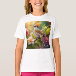 Camiseta Ave Fantasy de Honeyeater con cresta dorada