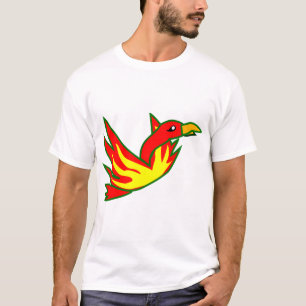 Camiseta Ave Fénix De Aves De Fuego Mítico Flamando