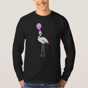 Camiseta Ave Flamingo Birder Animal Cumpleaños
