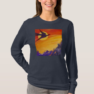 Camiseta Ave fuera del tiempo y del espacio por Lynda Vugle