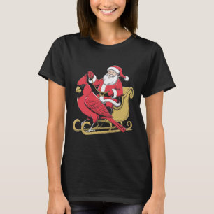 Camiseta Ave Gigante De Santa Riding Cardinal Para El Amor 