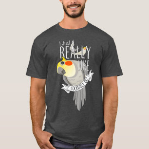 Camiseta Ave Graciosa De Loro Me Gusta Realmente Cockatiels