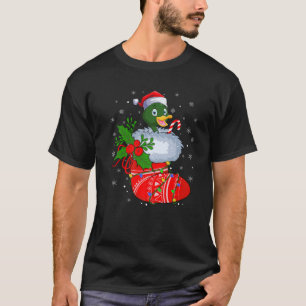 Camiseta Ave Graciosa De Pato En Navidades Saca Noches De P